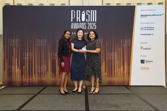 TriOn won the Outstanding Communications Consultancy!